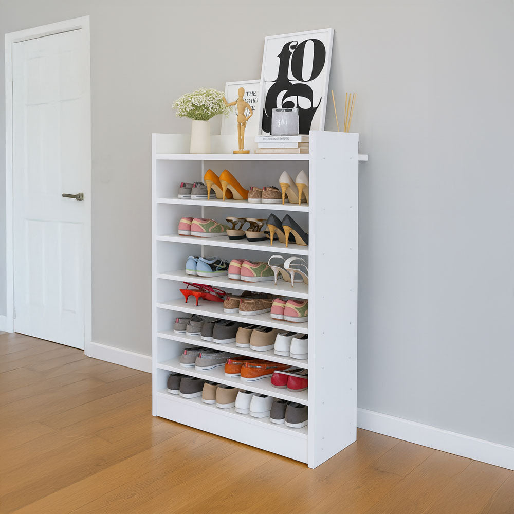 Shoe Cabinet, 80 × 30 × 120 cm - White - AZ40021