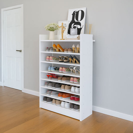 Shoe Cabinet, 80 × 30 × 120 cm - White - AZ40021