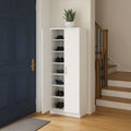 Shoe Cabinet, 70 × 30 × 160 cm - White - AZ40033