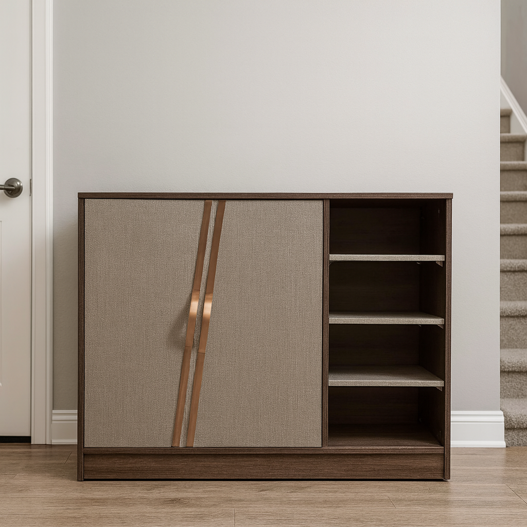 جزامة، 120 × 35 × 92 سم - بني وخشبي - AZ40038
