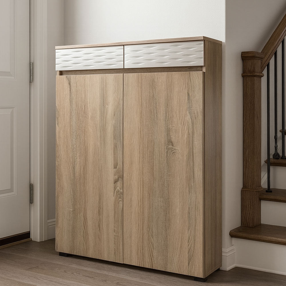 جزامة 100×35×123 سم – خشبي وأبيض – AZ40039
