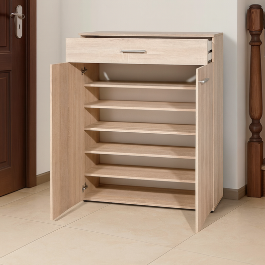 Shoe Cabinet, 80 × 38 × 110 cm - Wooden - AZ40051