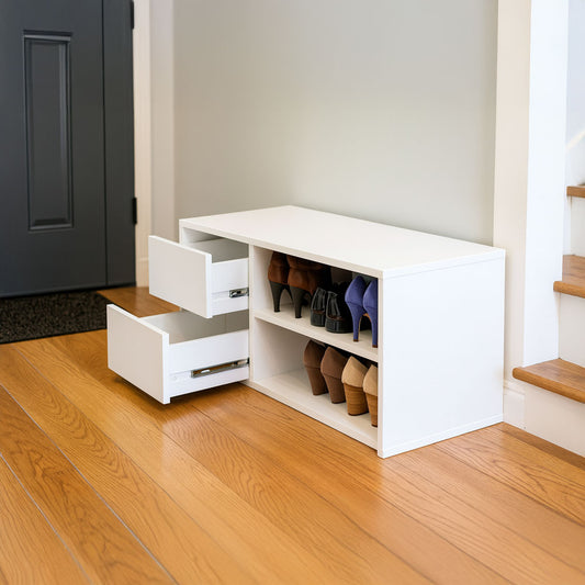 Shoe Cabinet, 80 × 45 × 45 cm - White - AZ40052