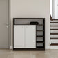 Shoe Cabinet, 90 × 35 × 100 cm - Black and White - AZ40053