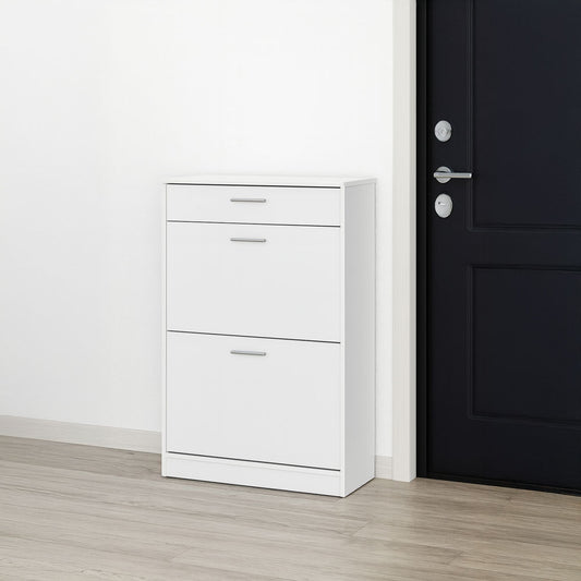 Shoe Cabinet, 120 × 35 × 90 cm - White - AZ40057