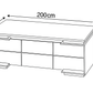 مكتب 200×80×75 سم - بني - AZ50005