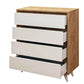 Unit Drawers, 70 × 40 × 86 cm - Wooden and White - AZ500140