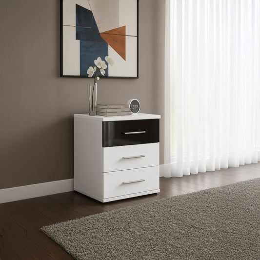 Unit Drawers, 40 × 40 × 50 cm - Black and White - AZ500150