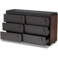 Unit Drawers, 120 × 40 × 80 cm - Black and Wooden - AZ500200