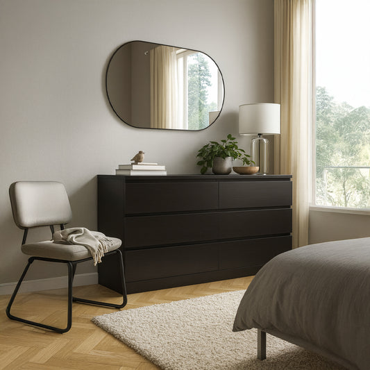 Unit Drawers, 156 × 45 × 78 cm - Black - AZ500220