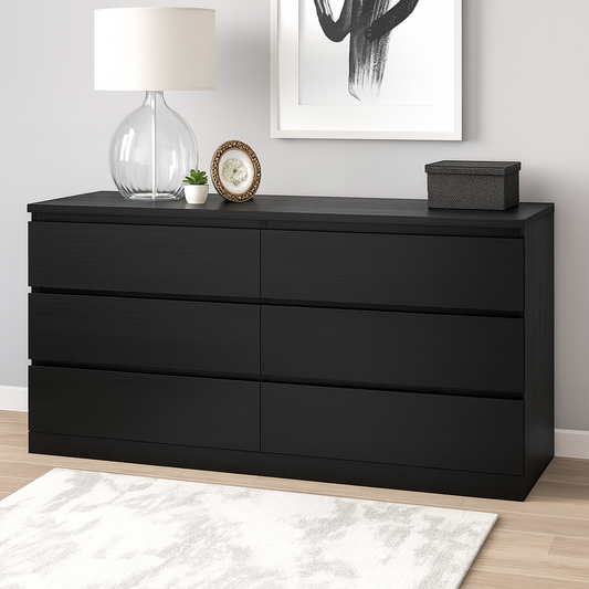 Unit Drawers, 156 × 45 × 78 cm - Black - AZ500220
