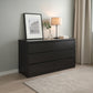 Unit Drawers, 156 × 45 × 78 cm - Black - AZ500220