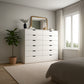 Unit Drawers, 130 × 40 × 120 cm - White - AZ5003
