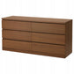 Unit Drawers, 120 × 40 × 70 cm - Brown - AZ5009