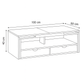 Reception Table, 100 × 50 × 40 cm - Wooden and White - AZH-00053