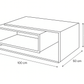 Reception Table, 100 × 50 × 40 cm - Wooden and Black - AZH-00055