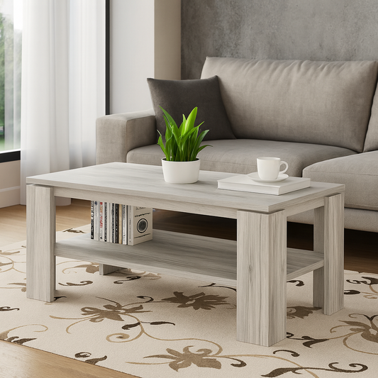 طاولة استقبال 100×50×40 سم - رمادي - AZH-00063
