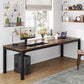 Desk 75 x 180 x 80 cm - Brown - AZ11122