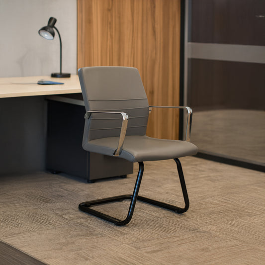 Foam Cantilever Visitor Conference Chair 90*54*56 cm - Black - Baran C