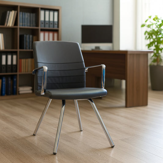Visitor Meeting Chair 80*63*61 CM - Black - Baran V