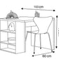 Desk 100 x 60 x 75 cm - White - AZ1170