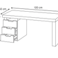 Desk 120 x50x 75 cm - white - AZ1301