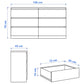Unit Drawers, 156 × 45 × 78 cm - Grey - DRW-MOD-AZ500110