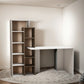 Desk 140 x 50 x 130 cm - White and Brown - AZ1010