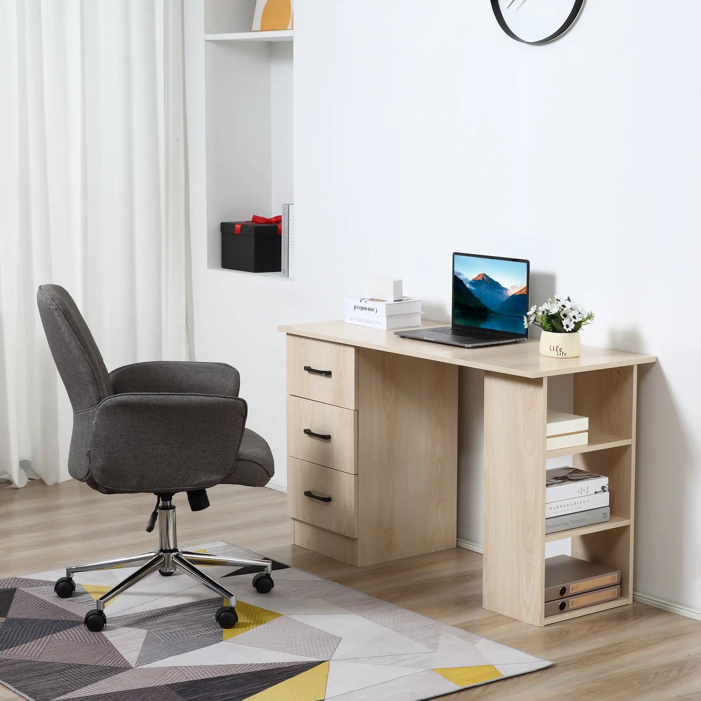 Desk 120 x 40 x 75 cm - Brown - AZ1069