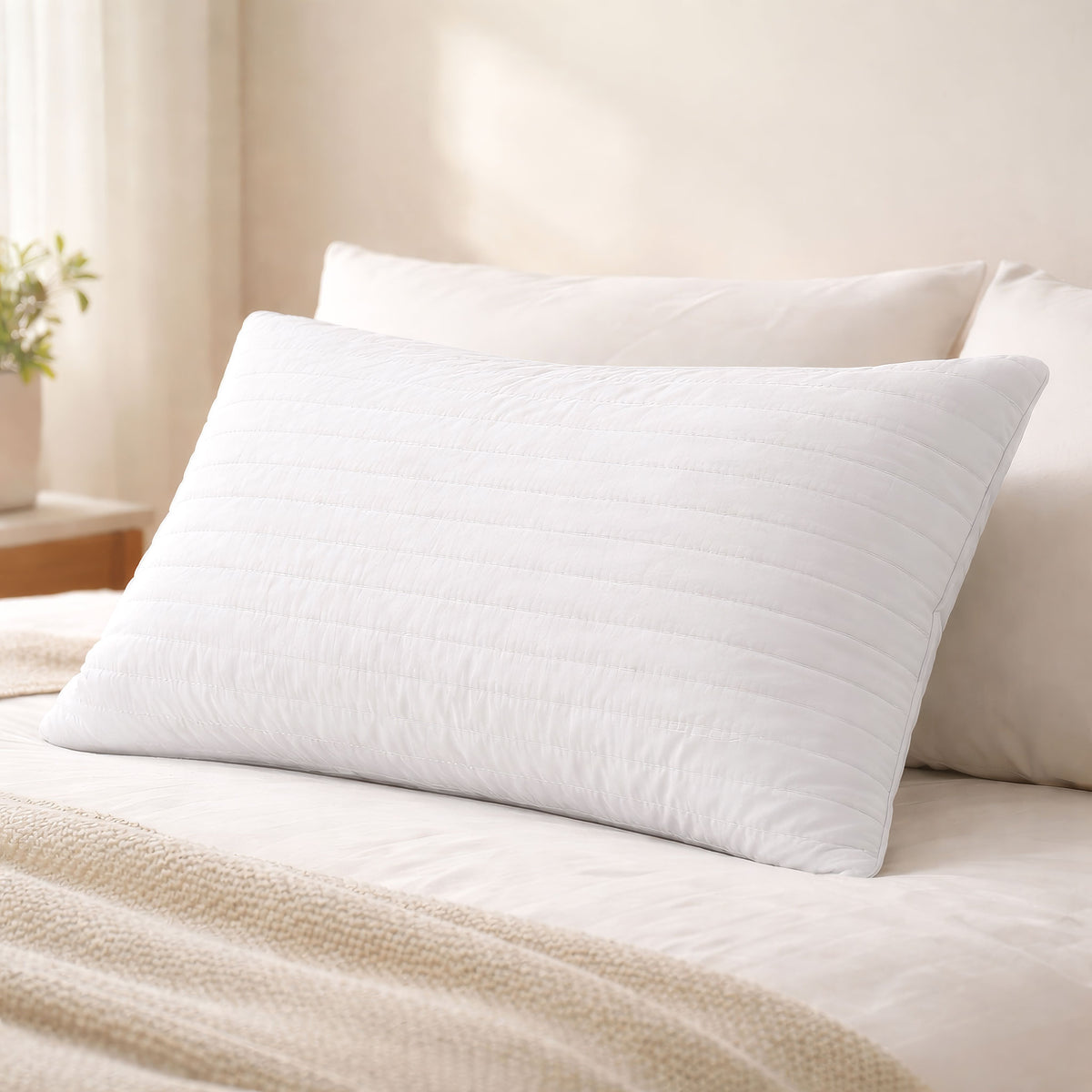 Fiber Pillow - 50×70 cm - White - AZ50053