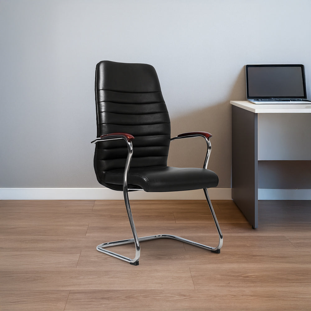 كرسي زائر تنفيذي 105×63×56 سم - أسود - موديل GL 316