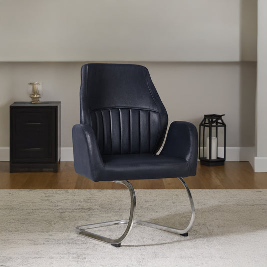 Fixed Visitor Chair 104*54*60 cm - Black - GL 320