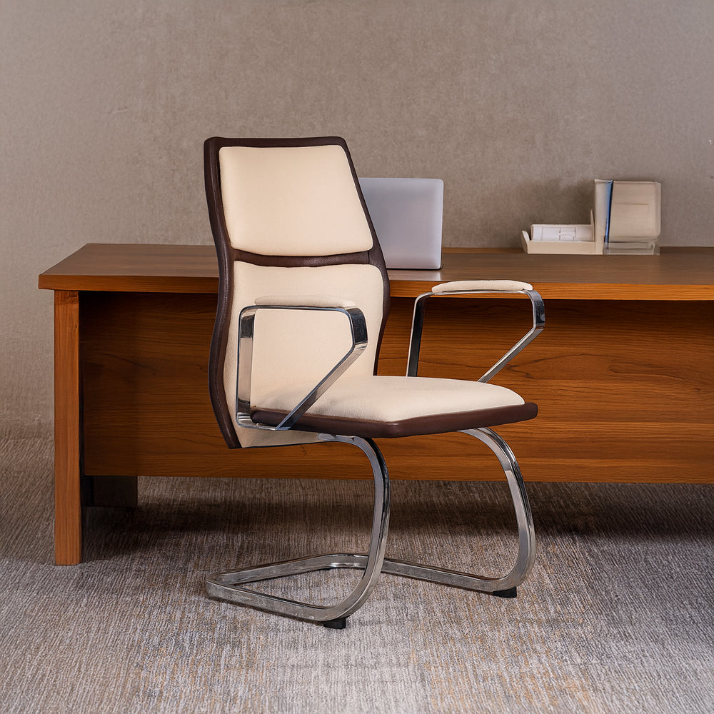 Cantilever Visitor Chair 100*58*56 cm - Beige - GL 321