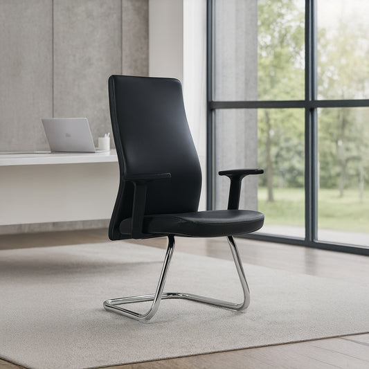 Visitor Chair 108*64*60 CM - Black -  GL 324