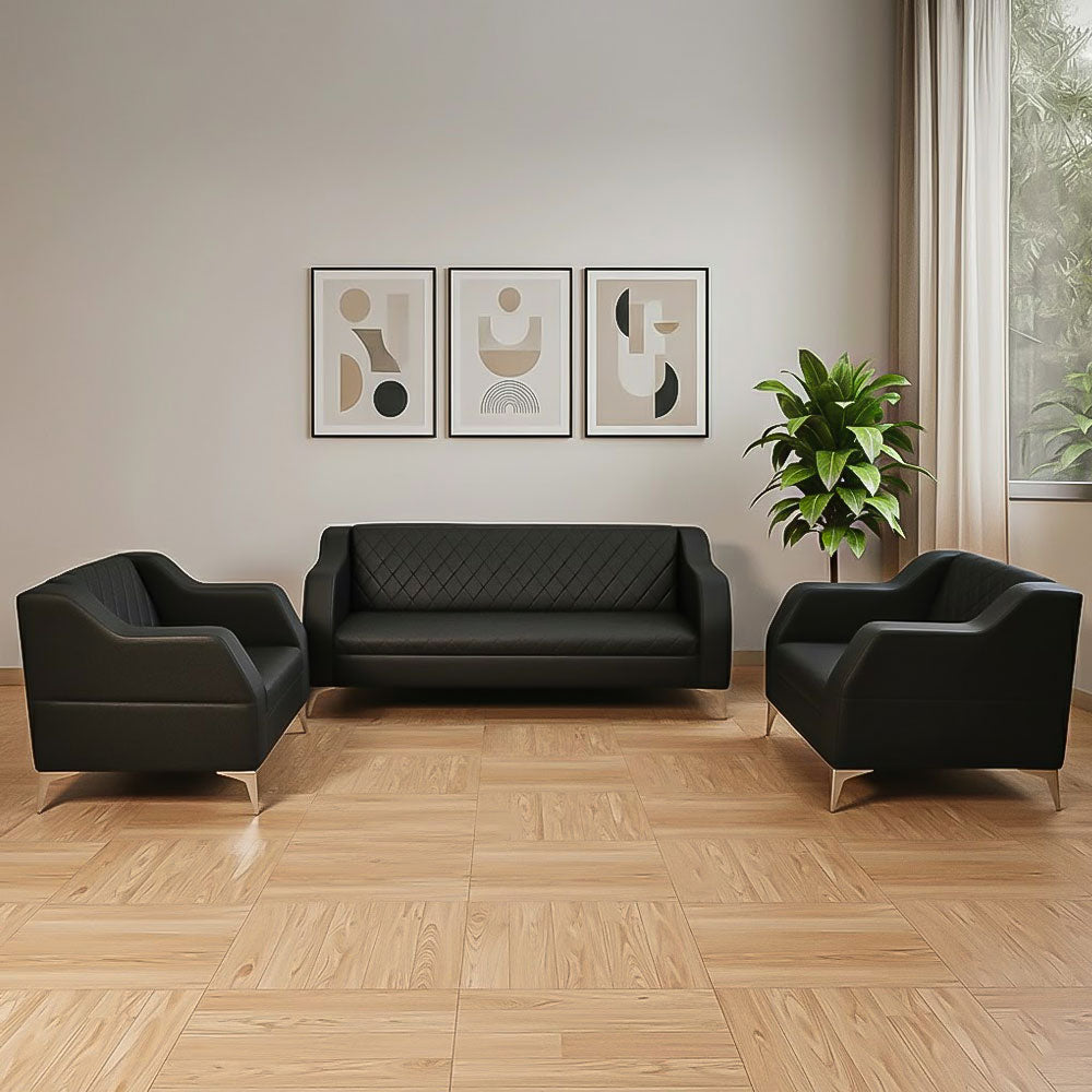 Office Sofa Set – Black - HC304