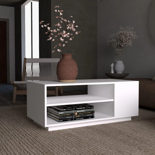 طاولة استقبال 90×42×50 سم - أبيض - AZH-00032
