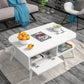 طاولة استقبال 100×60×43 سم - أبيض - AZH-00034
