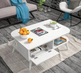 طاولة استقبال 100×60×43 سم - أبيض - AZH-00034
