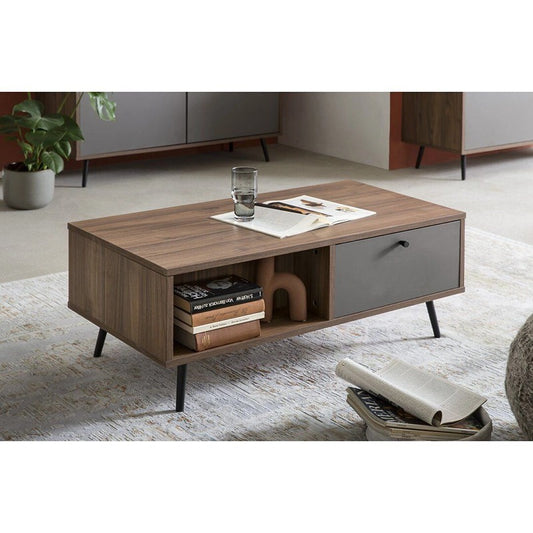 طاولة استقبال 100×50×45 سم - بني - AZH-00046