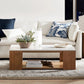 Reception Table, 120 × 50 × 50 cm - White and Brown - AZH-00051