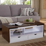 Reception Table, 100 × 50 × 40 cm - Wooden and White - AZH-00053