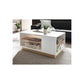 Reception Table, 80 × 50 × 45 cm - Wooden and White - AZH-00054
