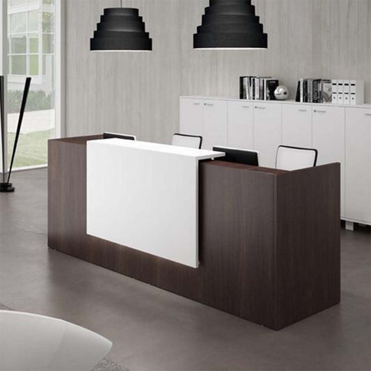 كاونتر بمقاس 110 × 60 × 140 سم - أبيض ورمادي - AZ1210