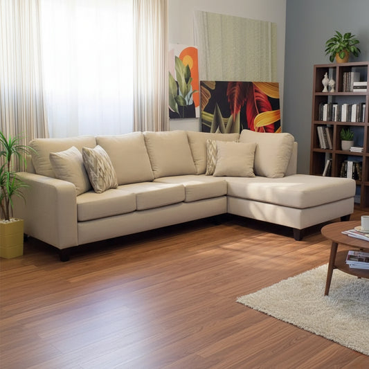 LOURA, very soft home corner sofa suitable for all areas L shape sofa