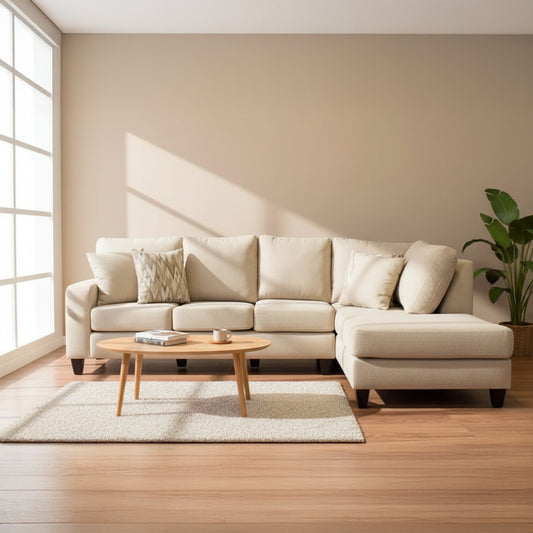 LOURA, very soft home corner sofa suitable for all areas L shape sofa