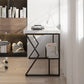 Desk 120 x60x 75 cm - white and black - AZ1314
