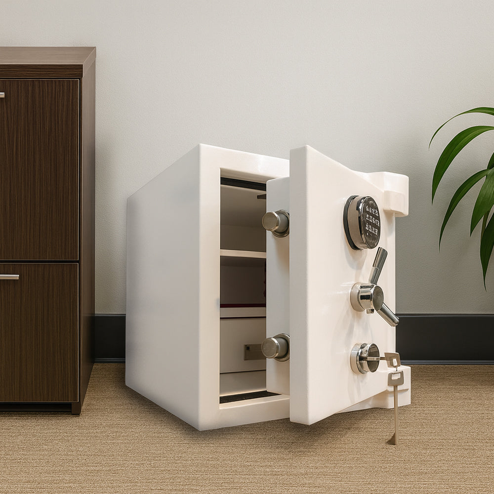Steel Safe – Digital + Fingerprint + Key – H50 × W45 × D45 cm – MH-500