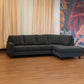 Home Corner Sofa (MDF, Plywood) –  Dark Gray– Loura