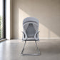 Fixed Back Office Chair 61*62*100 cm - Grey - A809-2