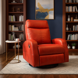 كرسي استرخاء فاخر باللون الأحمر  